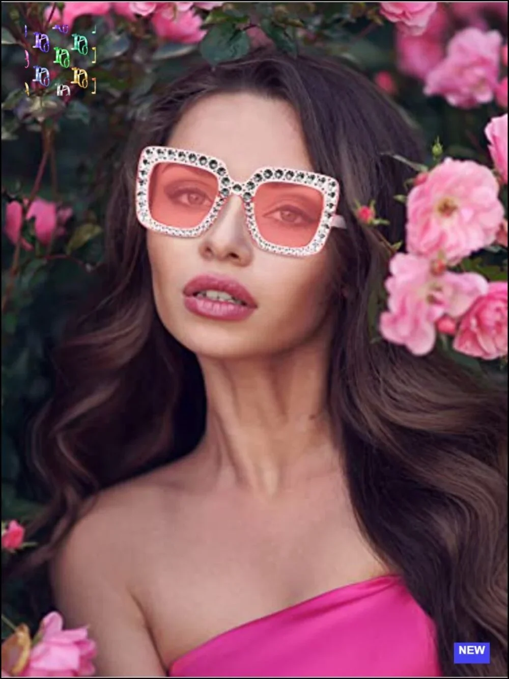 Retro Oversize Square Sunglasses for Women - 2 Pack